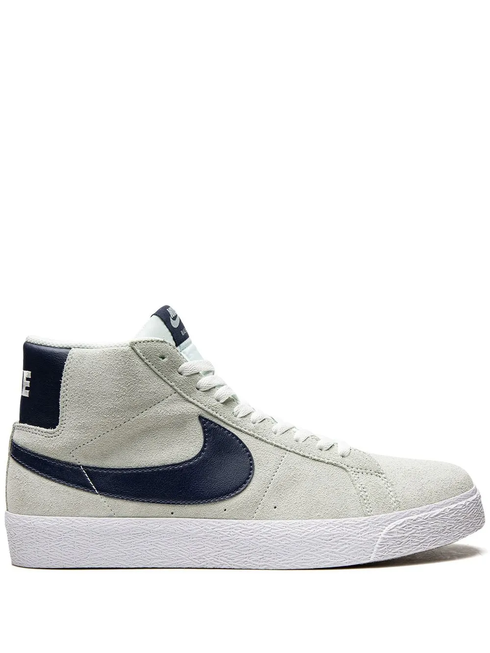 Nike SB Blazer Mid Azul Blanco perfil