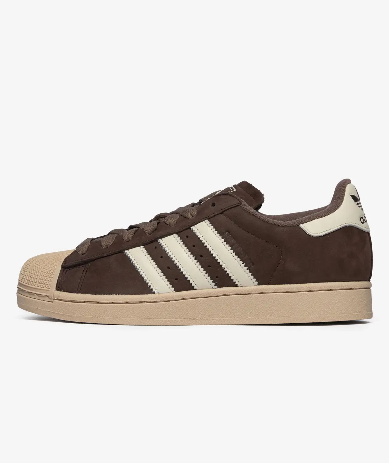 Adidas Superstar II Marrón Beige perfil
