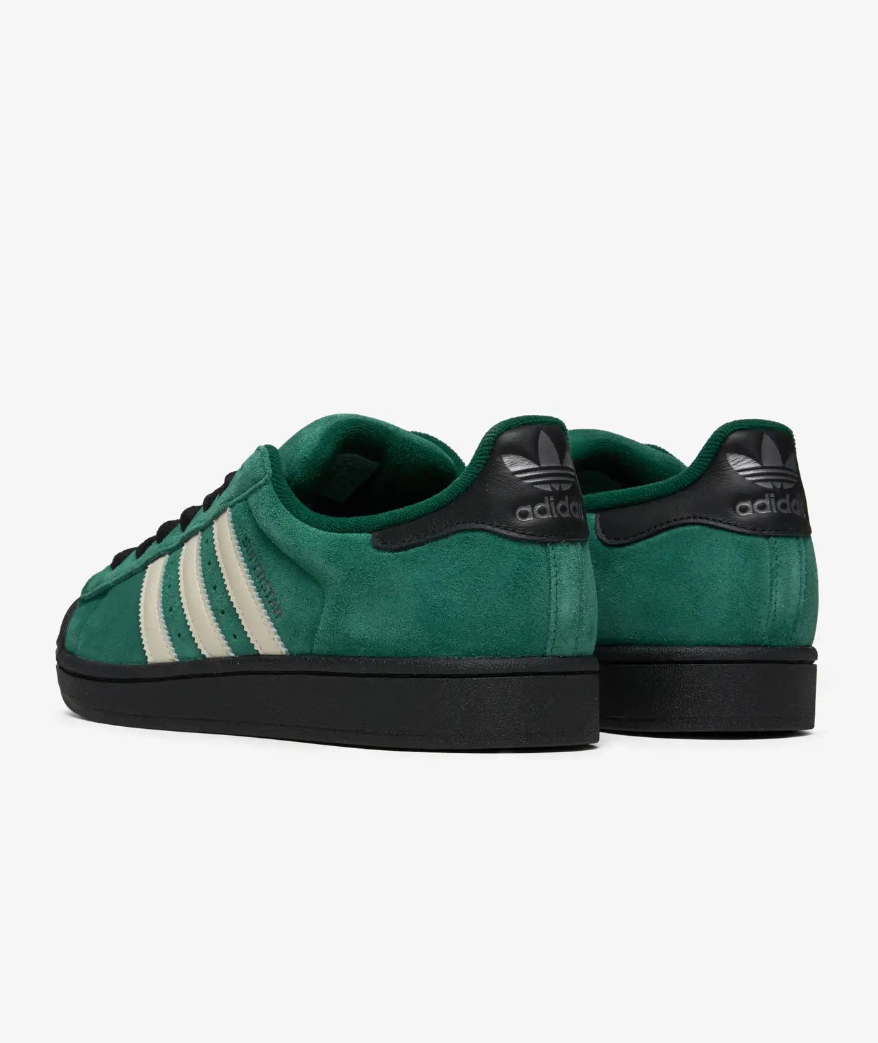 Adidas Superstar II Verde Negro trasera
