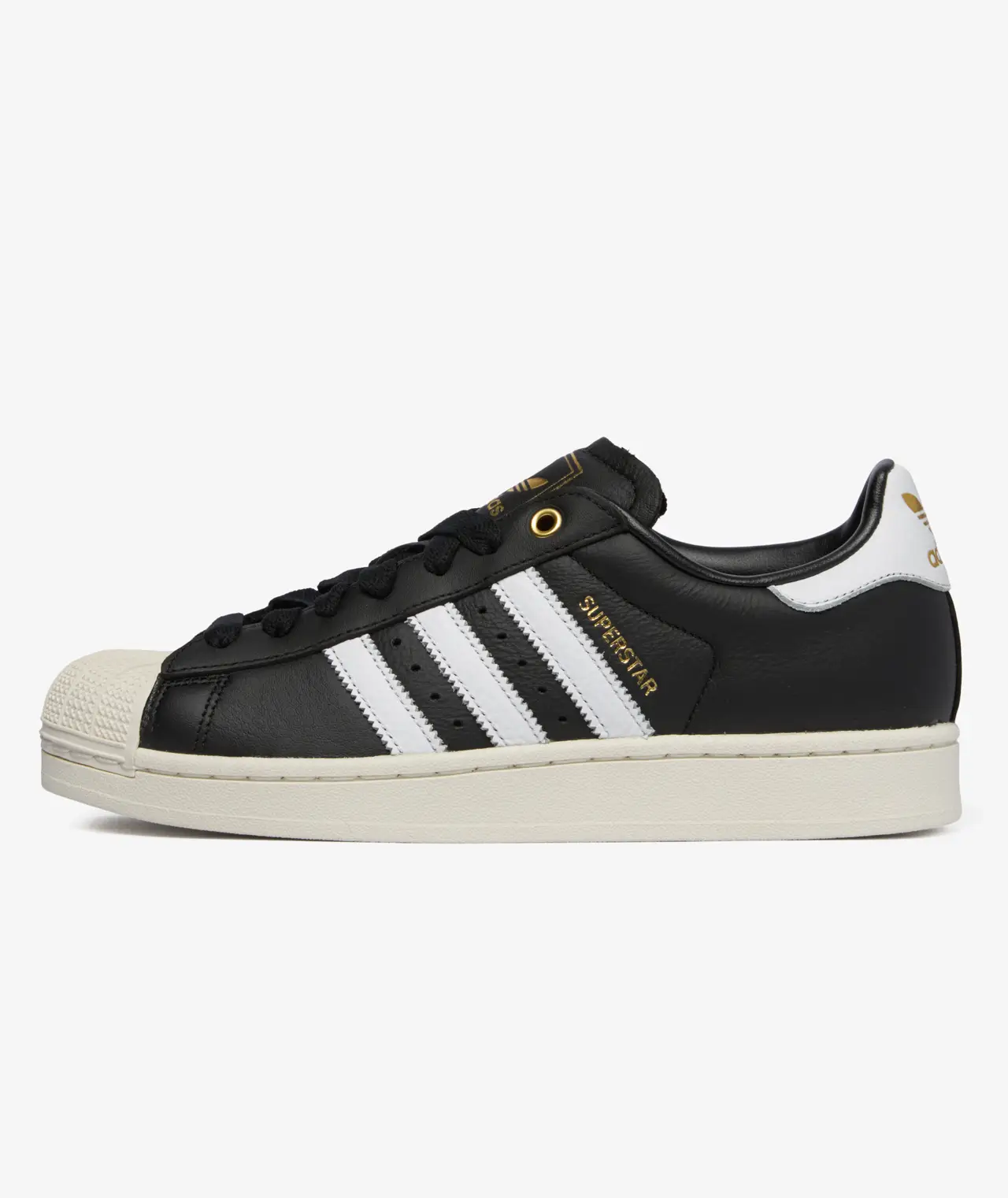 Adidas Superstar II Negro Blanco perfil