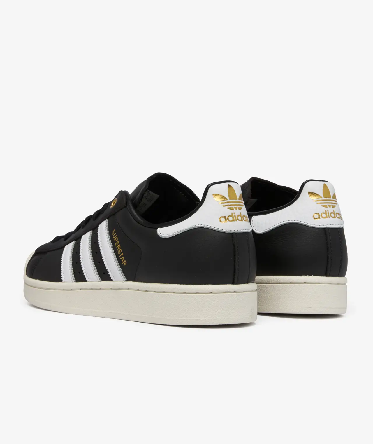 Adidas Superstar II Negro Blanco trasera